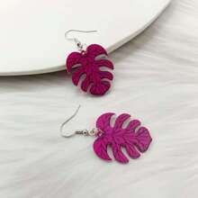 1 Cặp Hoa tai hình lá, Trang sức Acrylic phong cách Bohemian, Hoa tai thời trang ngày lễ - Nhiều màu - Xem 6