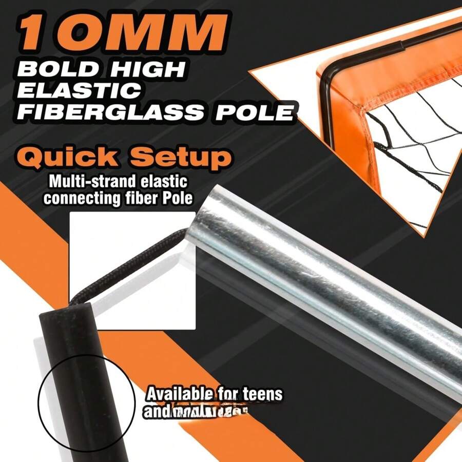 6ft X 4ft 2In1 Portable Pop Up Soccer Goal Net, Backyard Soccer