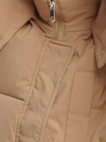 Long Puffer Jacket For Women,Ultra Soft Winter Coat Hooded, Waterproof And Windproof, Ladies Warm Winter Jacket