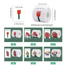 1 件为您贴纸、礼品包装、密封装饰、不干胶标签、飞机箱密封贴纸 - Style1 - 查看 2