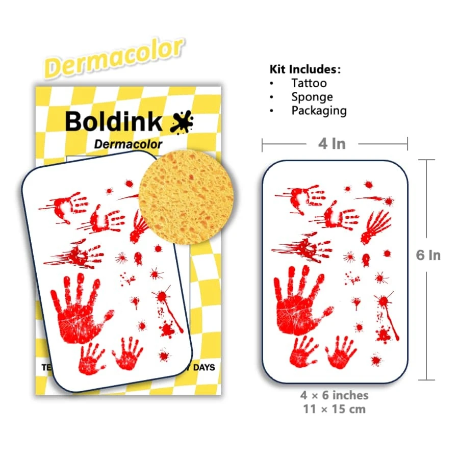 1 Kit Temporary Tattoos, Fake Tattoos, Waterproof, Authentic Tattoo