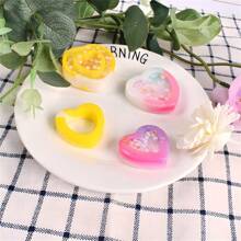 1pc Creative Liquid Quicksand Silicone Mold, Versatile Heart & Ocean Style Resin Mold For DIY Keychain, Phone Case, Backpack Decor, Home Desktop Decoration Accessories