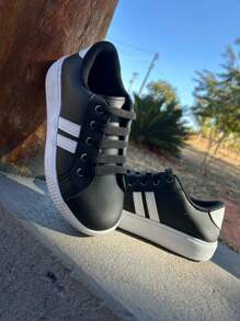 Unisex Children's Sneakers For Girls And Boys, Casual And Comfortable - 黑色 - 查看 4