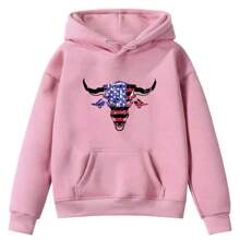 Touro USA Agro Country Shopping Leisure Countryside Sweatshirt Kangaroo Pocket Hood Shipping In 24H - Xám - Xem 5