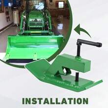 4.5" Width Tractor Bucket Protector Ski Edge Tamer Protector Snow Removal Green - 1 - Xem 5