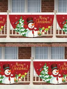 1Pc Cờ treo hình quạt Giáng sinh, Cờ quạt treo họa tiết người tuyết cây thông Noel bằng polyester, Biểu ngữ treo Giáng sinh vui vẻ, Trang trí Giáng sinh, Đồ dùng tiệc Giáng sinh, Trang trí nhà cửa, Đồ trang trí vải treo, Trang trí Giáng sinh, Trang trí Giáng sinh, Trang trí tường trong nhà ngoài trời - Nhiều màu - Xem 1