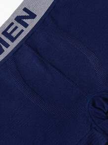 5pcs/Pack Men's Letter Jacquard Waistband Briefs - Multicolor - View 2