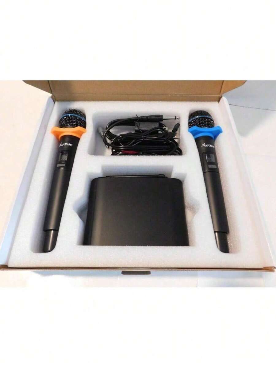 Asmuse T118 Dual Channel Receiver MultiFunction Wireless Microphone