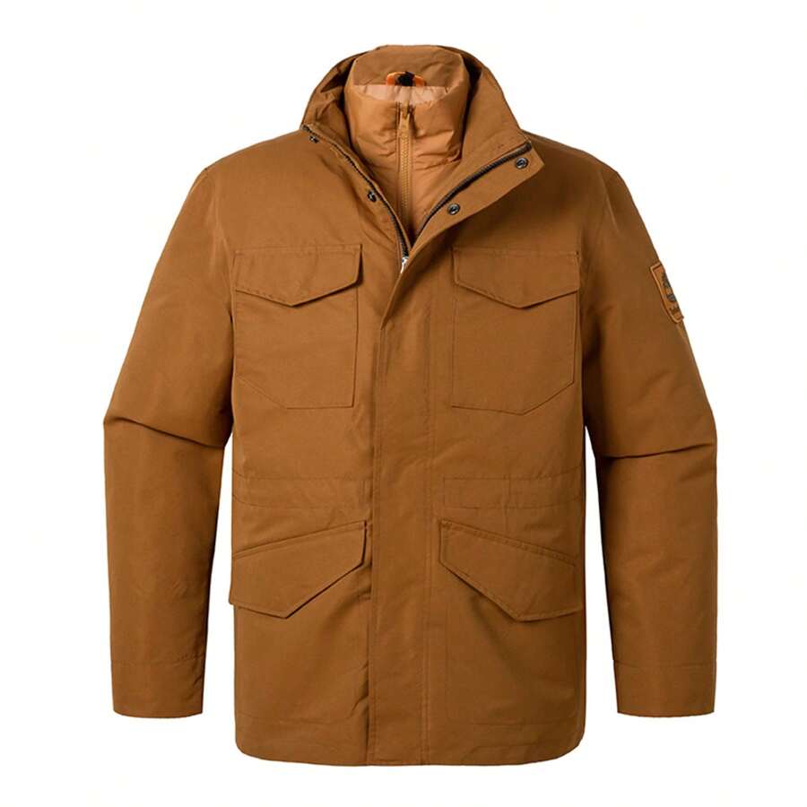 Timberland Áo khoác đi bộ đường dài ngoài trời 3 trong 1 kiểu Boyfriend dành cho nam - màu nâu - Xem 1