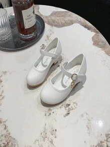 Girls High Heel Princess Shoes, Korean Version Crystal Performance Children Casual Shoes, Spring Autumn