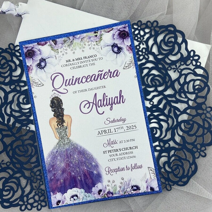 10pcs/Pack Cheapest Party Invitation Cards, Elegant Wedding/Party