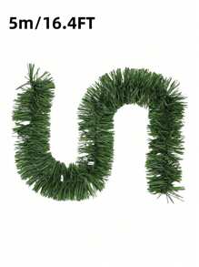 16 Ft Garland For Christmas Decorations, Non-Lit Green Soft Christmas Garland For Outdoor Or Indoor Use, Artificial Greenery Garland For Holiday Home Stairs Fireplaces Decor - 樣式1 - 查看 4