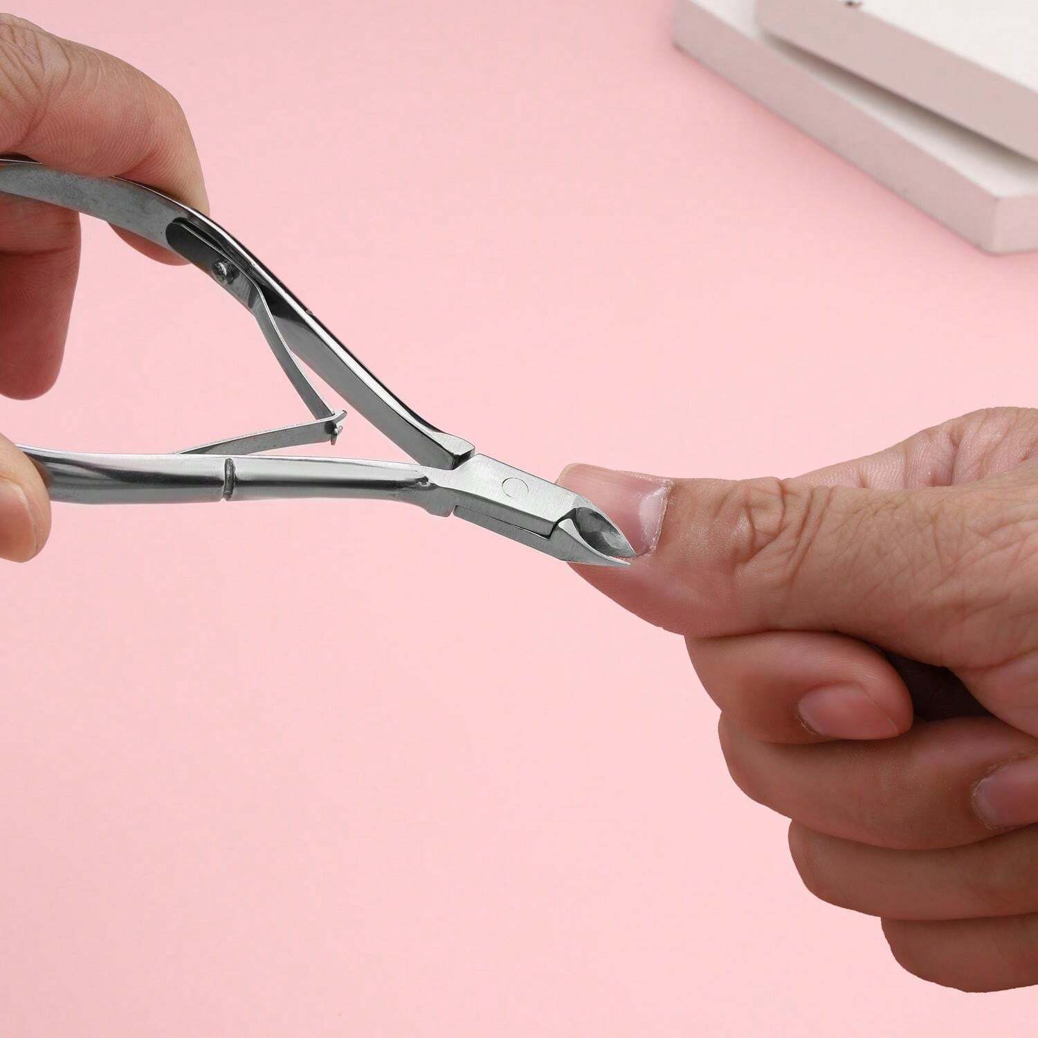 Stainless Steel Manicure Tool Set Cuticle Nipper, Corn Remover, File