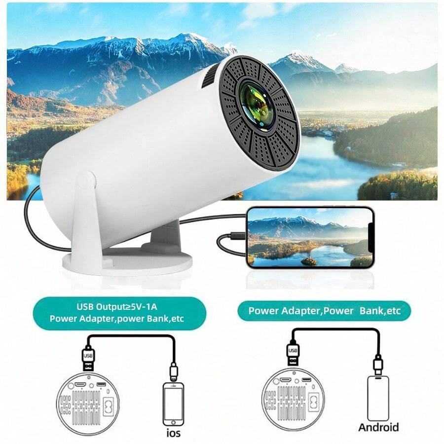 1080P Full HD Projector, Support HDMI Input/Output, MultiDevice