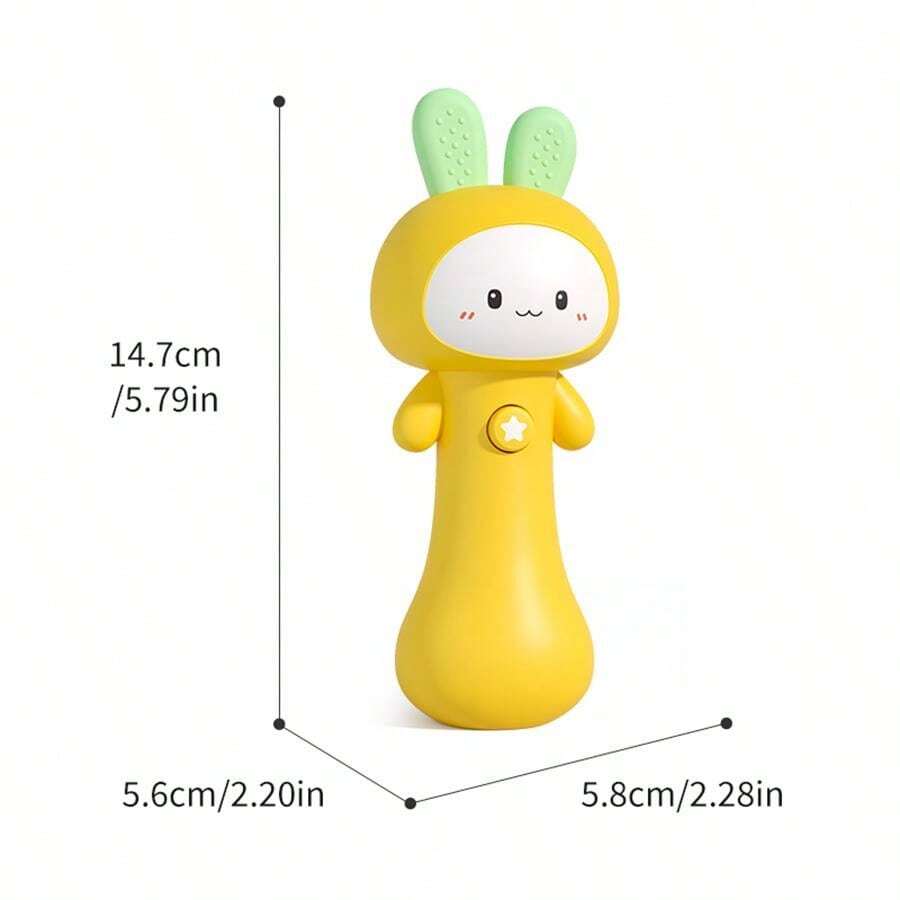 Baby Rabbit Rattle Toys 03 Years Old, Musical Rhythm Stick With Music