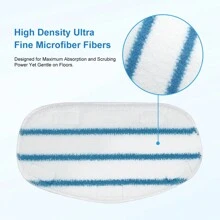 Yhaijj 2/4/6 miếng lau nhà hơi nước thay thế tương thích với cây lau nhà PurSteam ThermaPro dễ lắp ráp có thể tái sử dụng và giặt được miếng lau nhà thay thế có keo dán phụ kiện vệ sinh 11x6 inch màu cam và xanh lam thích hợp cho phòng khách phòng ngủ nhà bếp ban công phụ kiện vệ sinh Giáng sinh ngày lễ tình nhân ưa thích - Cam + sọc xanh và trắng - Xem 8