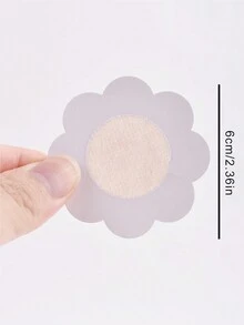 20pcs Disposable Non-Woven Nipple Covers, Invisible Breast Petals For Women, Breathable Chest Pasties For Summer Sports, Graduation/Wedding/Party/Photography Formal Dress Accessories, Daily Wear Bra Liners - Brown - View 4