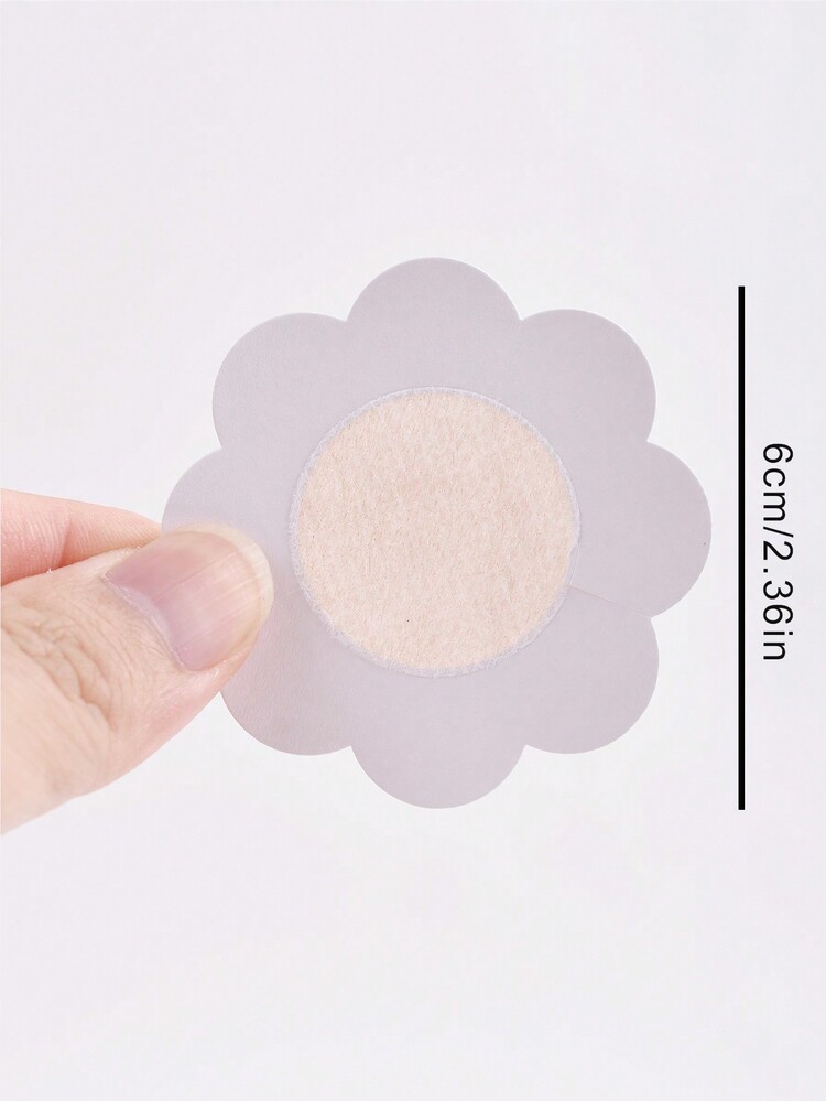 20pcs Disposable Non-Woven Nipple Covers, Invisible Breast Petals For Women, Breathable Chest Pasties For Summer Sports, Graduation/Wedding/Party/Photography Formal Dress Accessories, Daily Wear Bra Liners - Brown - View 4