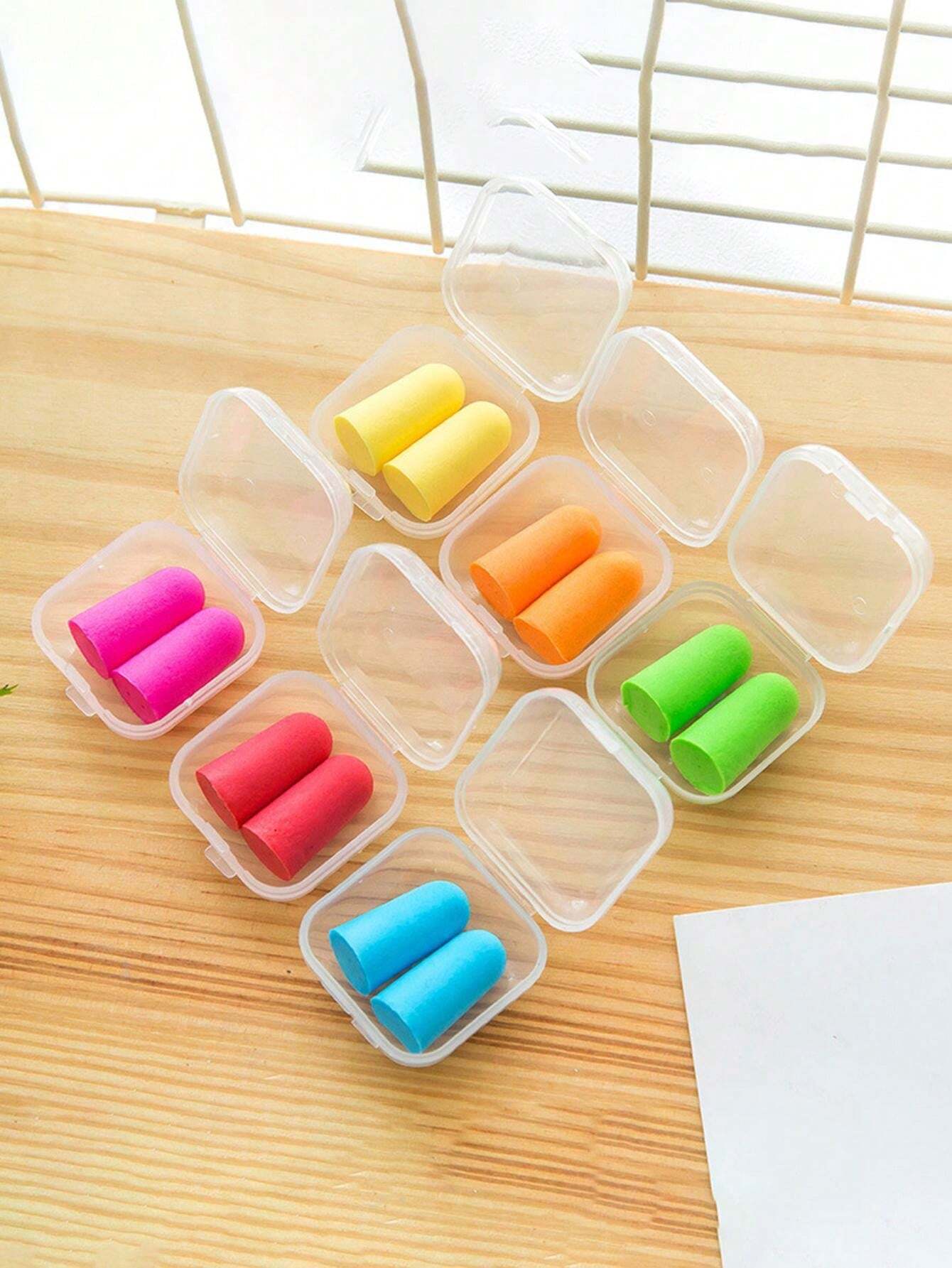 AntiNoise Sponge Earplugs Noise Cancelling Sleep Study Hotel Sleep