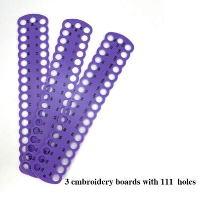 1pc/2pcs/3pcs Cross Stitch Plastic Embroidery Floss Bobbins Organizers, Multiple Colors Available