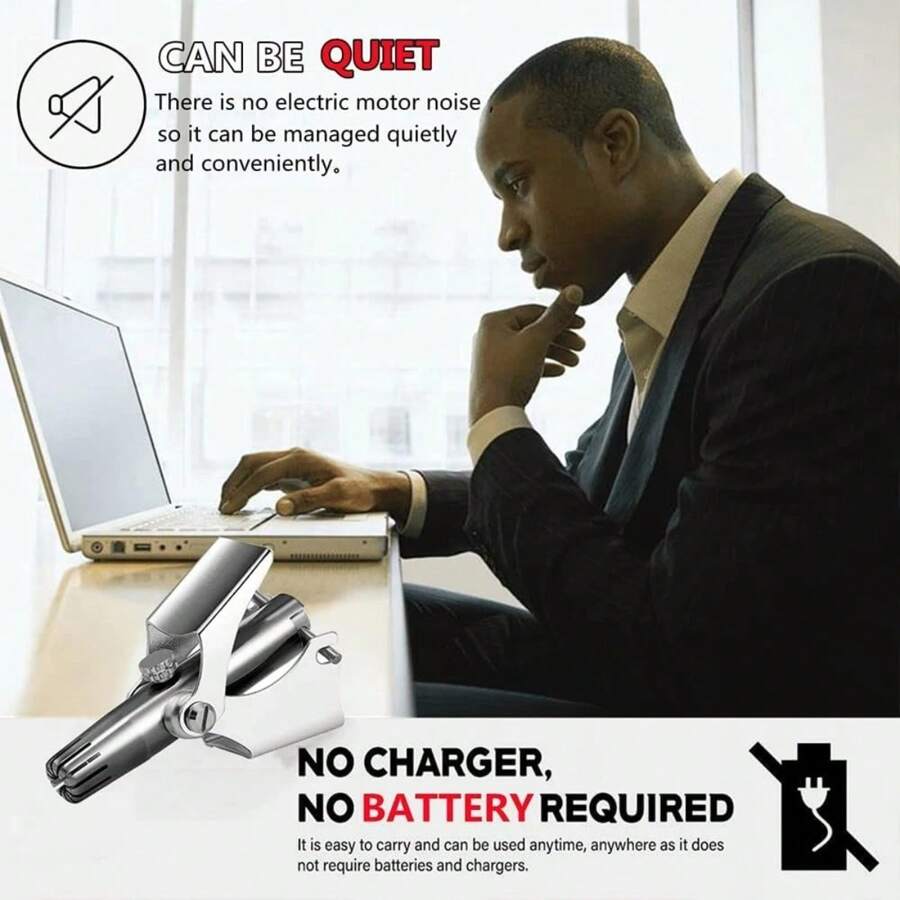 1 Male Nose Hair Trimmer I Female Manual Nose Hair Trimmer I Stainless