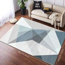 1pc European-Style Living Room Carpet, Bedroom Bedside Rug, Crystal Velvet Sofa Coffee Table Mat, Home Entryway Hallway Balcony Rug - Multicolor - View 14