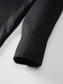 2 件/套大码男士黑色 Dashiki 风格西装，前褶设计，时尚炫酷，非洲时尚，休闲衬衫和裤子，四季新设计，适合街头装、派对和约会