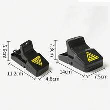 Bẫy chuột 4 chiếc, Bẫy chuột có thể sử dụng cho chuột nhỏ, Bẫy chuột hiệu quả có thể tái sử dụng, Bẫy chuột nhanh trong nhà và ngoài trời Dụng cụ làm vườn nhà bếp - Nhiều màu - Xem 5