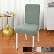 Pokrowce na krzesła do jadalni Zestaw 4 pokrowców na krzesła Pokrowce na krzesła do jadalni Elastyczne pokrowce na krzesła kuchenne Parsons, beżowe, XL Pokrowce na krzesła do jadalni Elastyczne pokrowce na krzesła z wysokim oparciem z żakardu do salonu Kuchnia Możliwość prania w pralce