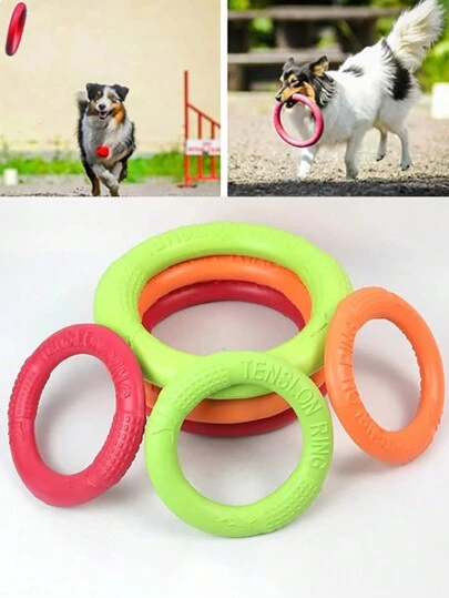 Pet Flying Pet Flying Disc Toy For Interactive Play - PC Material Durable Fetch Toy, Perfect For Outdoor Training & Bonding With Dogs/Cats, Lightweight Easy To Throw
