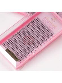 180 片 D 卷睫毛扇形长茎 8D 超轻丰盈柔软超深色预制丰盈扇形睫毛延长 0.07 D 卷曲 8-15 毫米手工独立睫毛簇预制扇形睫毛延长适用于美容院专业人士 - D - 查看 17