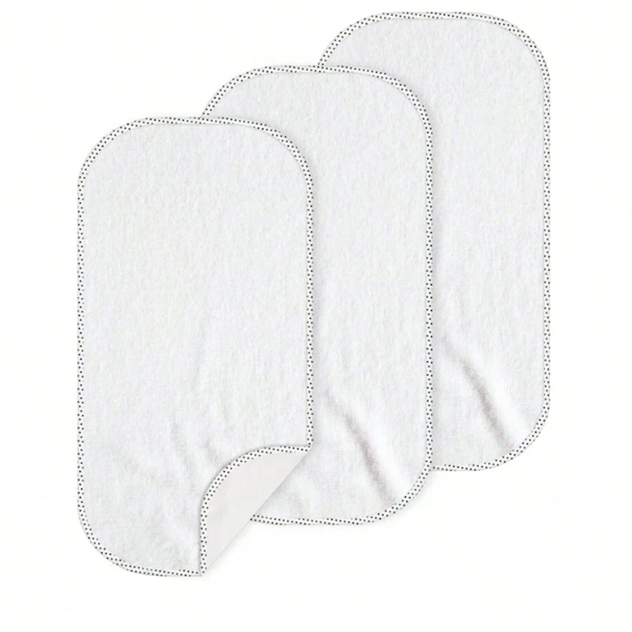 3Pcs/1Pc Changing Pad Liners Waterproof Perfect For Baby Diaper Changing Needs, White Bamboo Terry Waterproof Changing Pads Boys And Girls - White - View 1