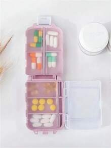 2 件/1 件旅行药盒，便携式药品收纳盒，适合露营和远足 - 8 个隔层，口袋大小，安全存放每日剂量、维生素和补充剂，易于携带和使用 夏季旅行必需品 健身学校用品 节日必需品 度假配件 旅行配件 巡航 海滩瓶 旅行瓶 旅行容器 旅行瓶迷你 女士香水 男士香水 香水 - 彩色 - 查看 4