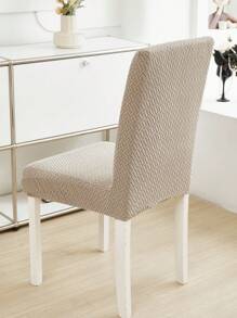 6pcs Jacquard Chair Cover Thickened Elastic Restaurant Chair Cover Spandex Anti-Dirty Stool Cover Home Decoration