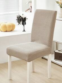 6pcs Jacquard Chair Cover Thickened Elastic Restaurant Chair Cover Spandex Anti-Dirty Stool Cover Home Decoration