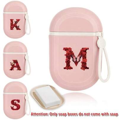 صندوق صابون محمول للسفر، حقيبة صابون صغيرة مغلقة محكمة، منظم حمام للسفر، قاعدة مانعة للانزلاق، أساسيات ضرورية للفنادق والرحلات والتخييم والرياضة والسفر والعطلات الصيفية والعودة للمدرسة، حقيبة للغسيل والسفر