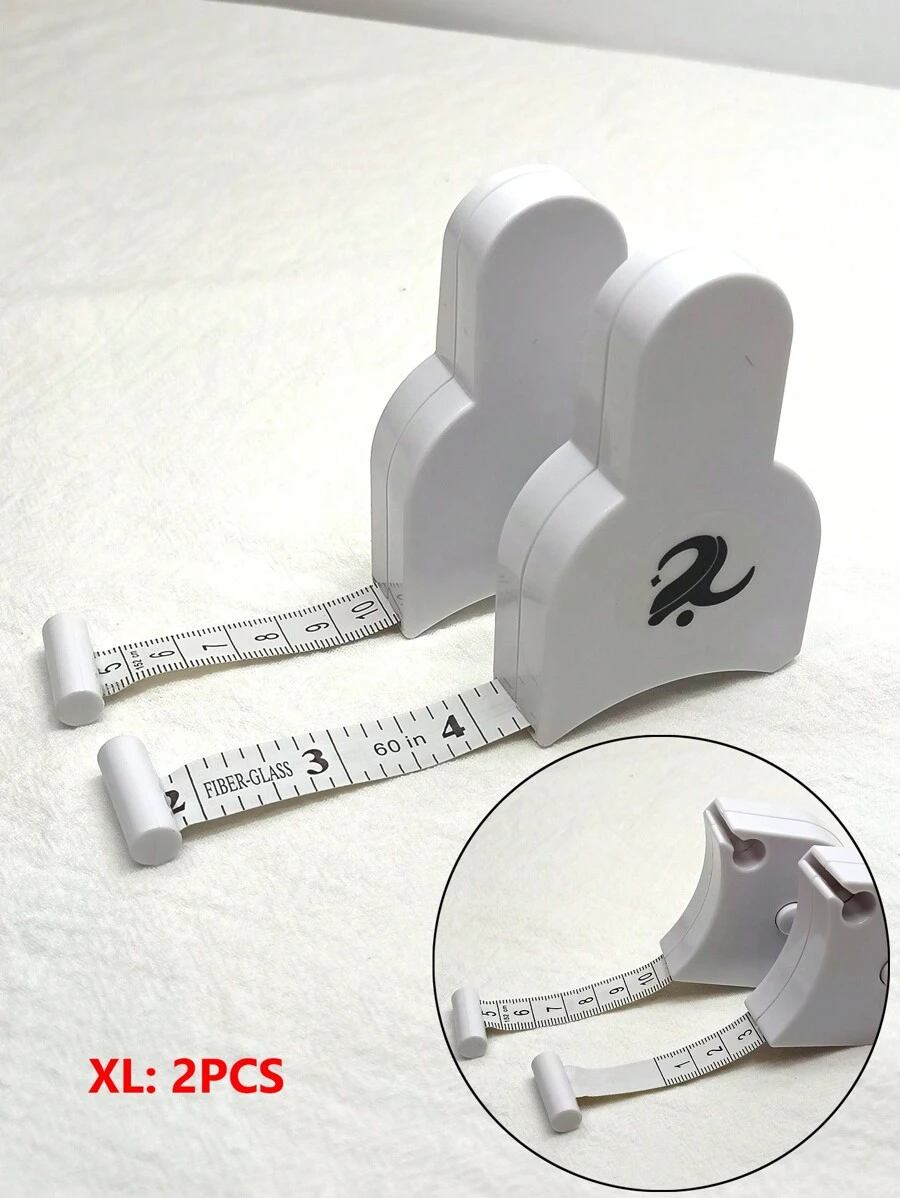 1pc Measuring Tape For Body Size (Chest, Waist, Arm) With Dual Sided (Cm And Inches) Scale, Stickers, Wall Decal, Vinyl Decal For Home Decorations, Spring Decoration Items Refresh Your Home, Rama Decoration Stickers - White - View 1