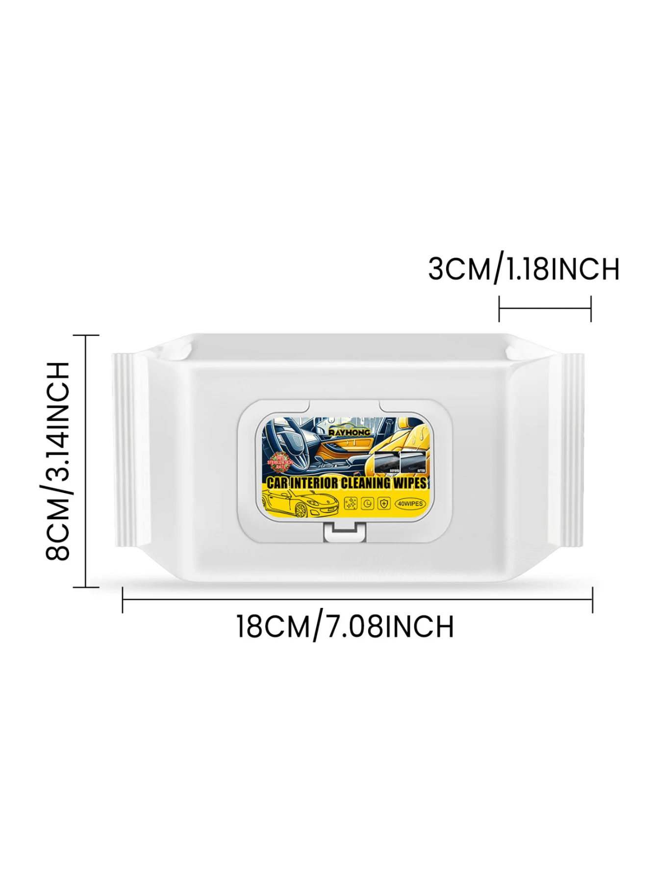 Interior Cleaning Wet Wipes, Car Quick Decontamination Refurbishing