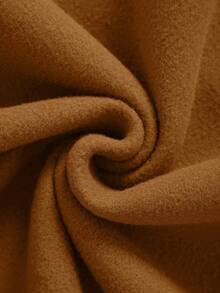 Sudadera chicago usa con estampado de letra con forro térmico - Marrón - Ver 2