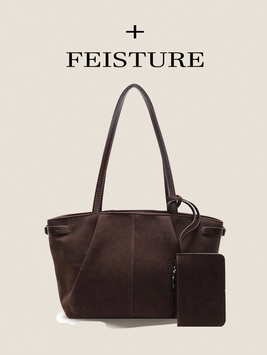 Bolso de hombro acolchado con cadena y parche con letra, perfecto para adolescentes, mujeres, estudiantes universitarios, principiantes y trabajadores de cuello blanco, ideal para la oficina, el trabajo, los negocios, el transporte, el mejor bolso de trabajo para mujeres, bolso de trabajo de para mujeres, ideal para la elegancia cotidiana y ocasiones especiales