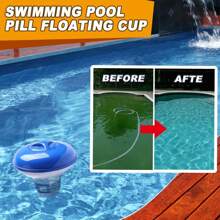 1pc Pool Doser Phao Bể Bơi Viên Sủi Bọt Phao Cốc Phao Bể Bơi Tự Động Doser Phao Doser - Màu xanh lam - Xem 5