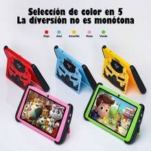 K92 Amschel 4GB+64GB 7" Kids Tablet Pantalla HD de 7 pulgadas Juegos para niños Funda protectora contra caídas Tableta - Verde - Ver 3
