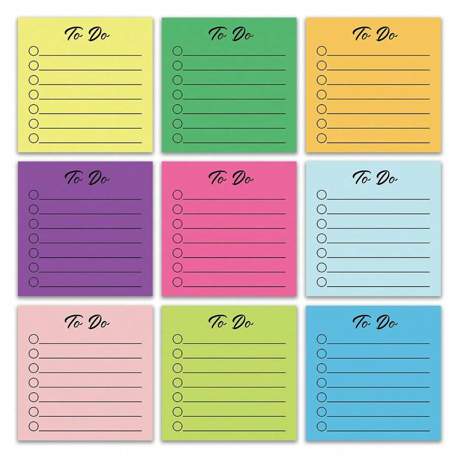 Post It Notes 3x3 Cute And Aesthetic Sticky Notes Planner Notepad 50