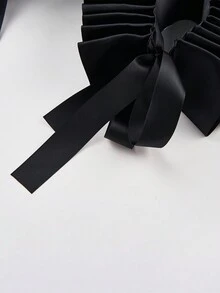 3 件套黑白涤纶项圈和手镯配件套装，适合派对 - 宮廷假高立領 - 查看 6