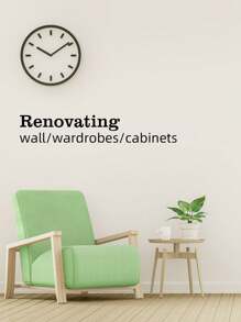 1m/3m 白色 PVC 防水自粘墙纸、DIY 橱柜门家具翻新贴纸、桌面覆盖物 - 米色 - 查看 1