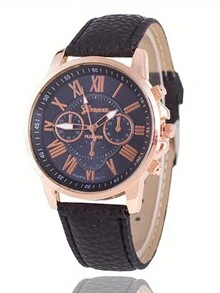 1 套 - 简约设计女式皮带、女式手表、多色皮带设计、多色玫瑰金石英女式手表、生日和万圣节派对礼物 - 彩色 - 查看 2