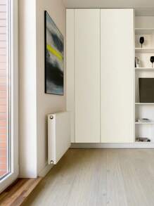 1m/3m 白色 PVC 防水自粘墙纸、DIY 橱柜门家具翻新贴纸、桌面覆盖物 - 米色 - 查看 4