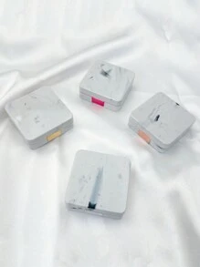 XIANG YU Contact Lenses Companion Cases Portable Marble Contact Lens Cases Doublet Boxes Plastic Multi-Color Glasses Cases Eye Contacts Contact Lenses For Eyes Colored Contactsmakeup