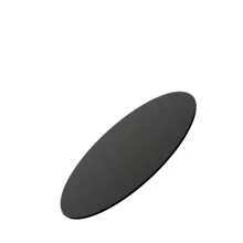 Tapa de mesa redonda de vidrio templado de 30 pulgadas, vidrio negro de 1/4 pulgada de espesor con borde pulido redondo - Negro + vidrio templado como en la imagen - Ver 12