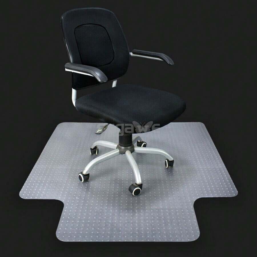 Thicken 3mm Home Office Chair Mat PVC Rectangular Lip Floor Carpet
